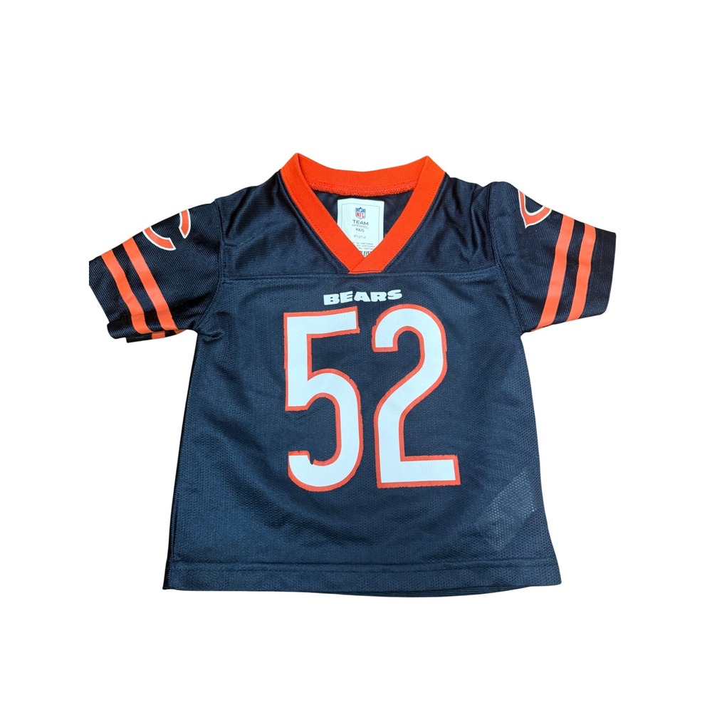 NFL Team Apparel Chicago Bears Khalil Mack 52 Jersey Navy Blue Toddler Size 2T